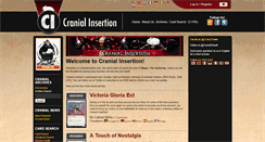 Desktop Screenshot of cranialinsertion.com