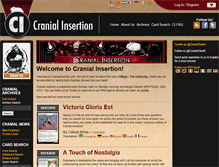 Tablet Screenshot of cranialinsertion.com